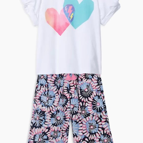 Hatley Sundial Mandala Cropped Culottes NWT, Size 6 - Picture 2 of 7